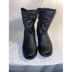 Totes Womens Rikki Dual Zip Black Snow Boots Size 9 (M) (1997716)